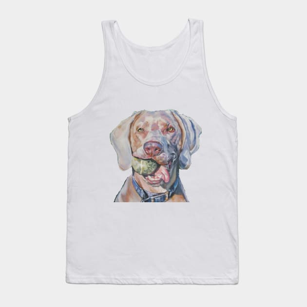 Weimaraner Fine Art Painting Tank Top by LASHEPARD